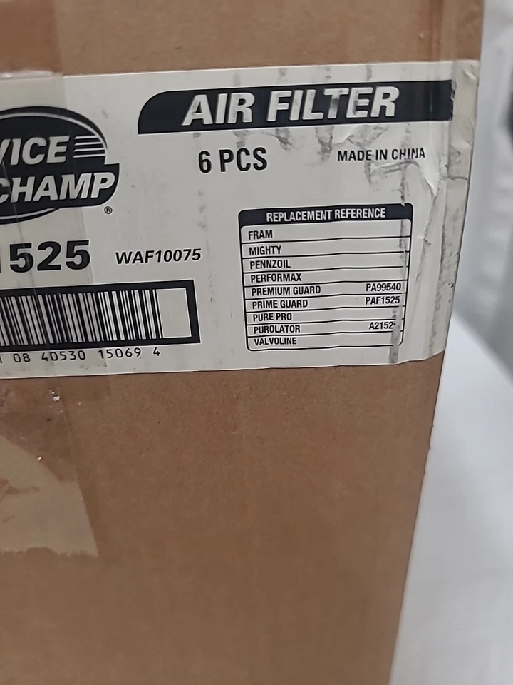 6 Pack Service Champ Air Filter AF1525 - Image 2 of 4
