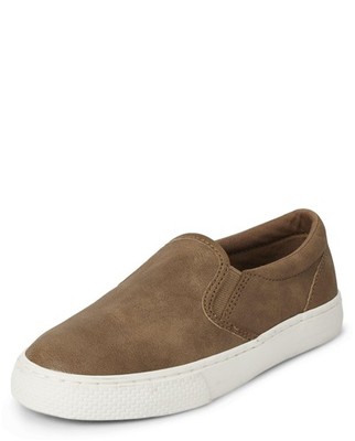 The Children's Place,Boys,Boys Slip On Casual Shoes,Caramel,1,Big Kid