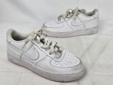 Nike Air Force 1 Kids' White Leather Low Top Sneakers US Size 5.5Y