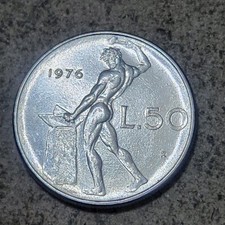 ITALY 🇮🇹 FIFTY (50) LIRE COIN 1976