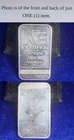 America National Refiners & Assayers 1 Troy Oz .999 Fine Silver Bar
