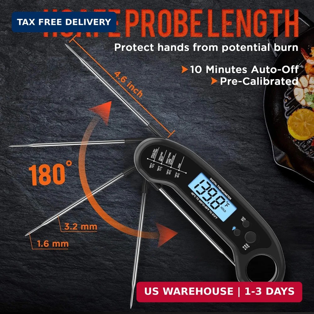 Meat Thermometer Digital, Instant Read Meat ThermometerI for Grill and Cooking, Meat Thermometer Digital, Instant Read Meat ThermometerI for Grill and Cooking,