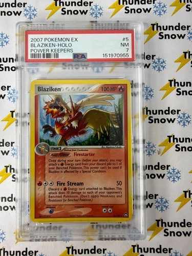 Blaziken Holo #5 EX Power Keepers 2007 Pokemon PSA 7 151970955