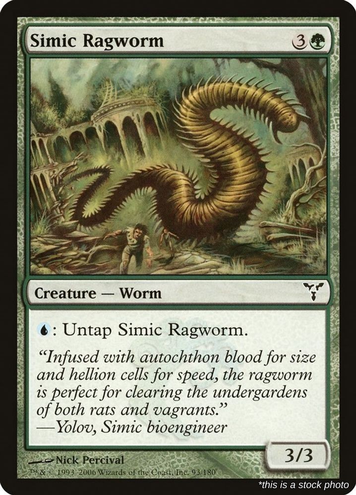 Simic Ragworm (DIS 93), Normal, Dissension, MTG