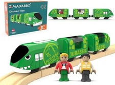 Toy Train Set for Wooden Tracks, Battery Operated Train for Toddlers, Motorized