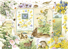 Cobble Hill Puzzles Nature Journal Spring 1000 piece jigsaw puzzle