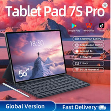 Pad 7S PRO Version mondiale 11 "HD 4K tablette Android 14 22GB 2 to 12000mAh 5G