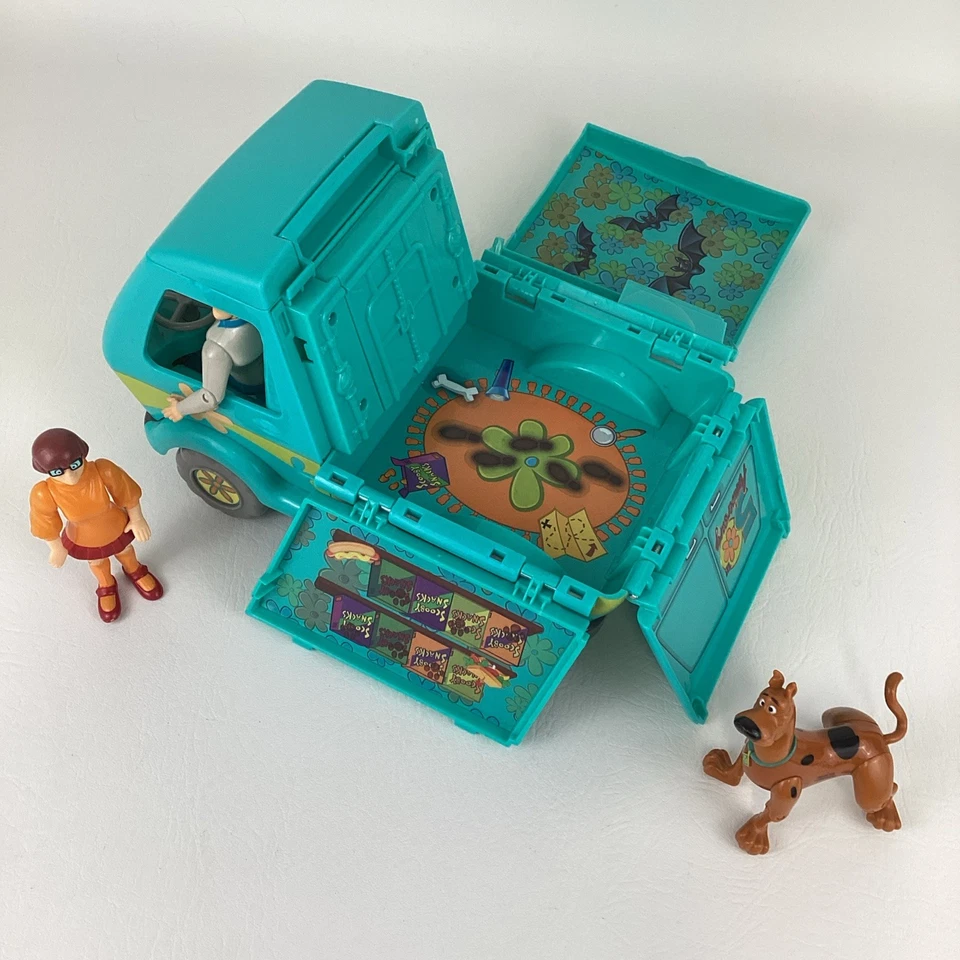 Scooby Doo Mystery Machine Van Juego Fred Scoob Velma 5" Figuras 2011 Lote de Juguetes Foto 3 de 4