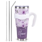 Nana Tumbler 40oz, Nana Cup Coffee Mug Tumbler with Handle and Straw, Nana Gi...