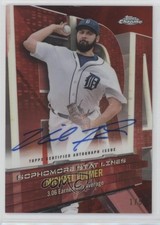 2017 Chrome Sophomore Stat Lines Red Refractor 1/5 Michael Fulmer Auto 19y5