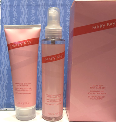 Mary Kay Body Care Set SPARKLING CHERRY FRAGRANCE & BODY LOTION Limited Edition