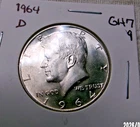 1964 D SILVER KENNEDY HALF DOLLAR 50 CENTS