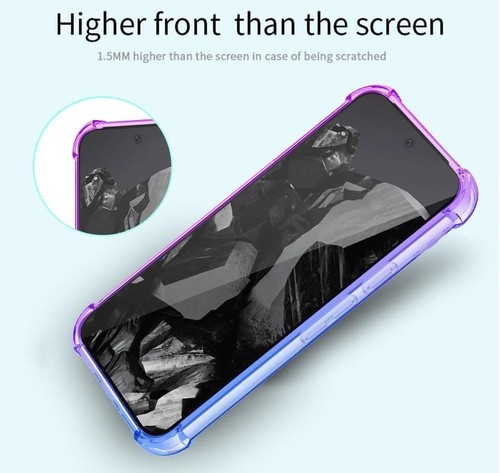 Pour Google Pixel 9A/9/9 Pro XL Étui,Transparent Silicone Pente Gel Étui - Photo 12 sur 34