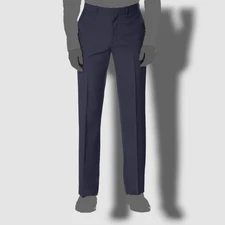 Perry Ellis Portfolio Men Blue Fit Flat Front Suit Dress Pants Size 34W 30L