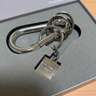CENTURION Amex Platinum Card Non-Sale Silver Keychain Member Limited Edition New