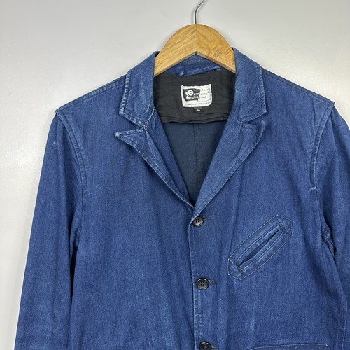 Engineered Garments Chore Jacket, Indigo Navy, Made in USA, Mens Medium - Picture 4 of 9