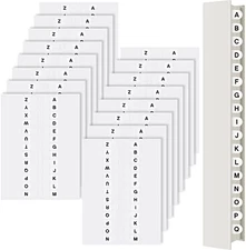 Permanent Small Alphabet Tabs A-Z Tabs Indexes Self Adhesive Alphabet Tabs for N