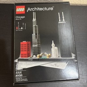 LEGO Architecture 21033 Chicago 100% Complete W/Box & Instructions 