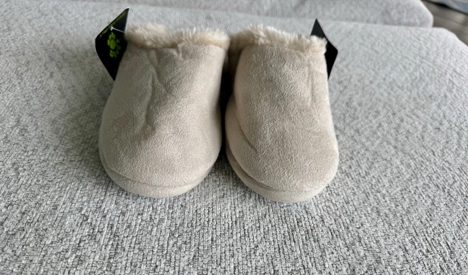 2 Dawgs женщин пены слайд тапочки, Baby синий и бежевый, размер маленький новый с Ярлыками новый - Изображение 4 из 4