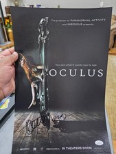 Mike Flanagan kate siegel "oculus" Signed 12x18 Photo COA JSA