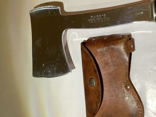 Vintage Case Tested XX Hatchet W/ Leather Sheath Super Clean And Shiny - Picture 3 of 12
