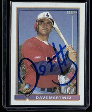1991 Bowman - Dave Martinez #455 Signed Autographed Card