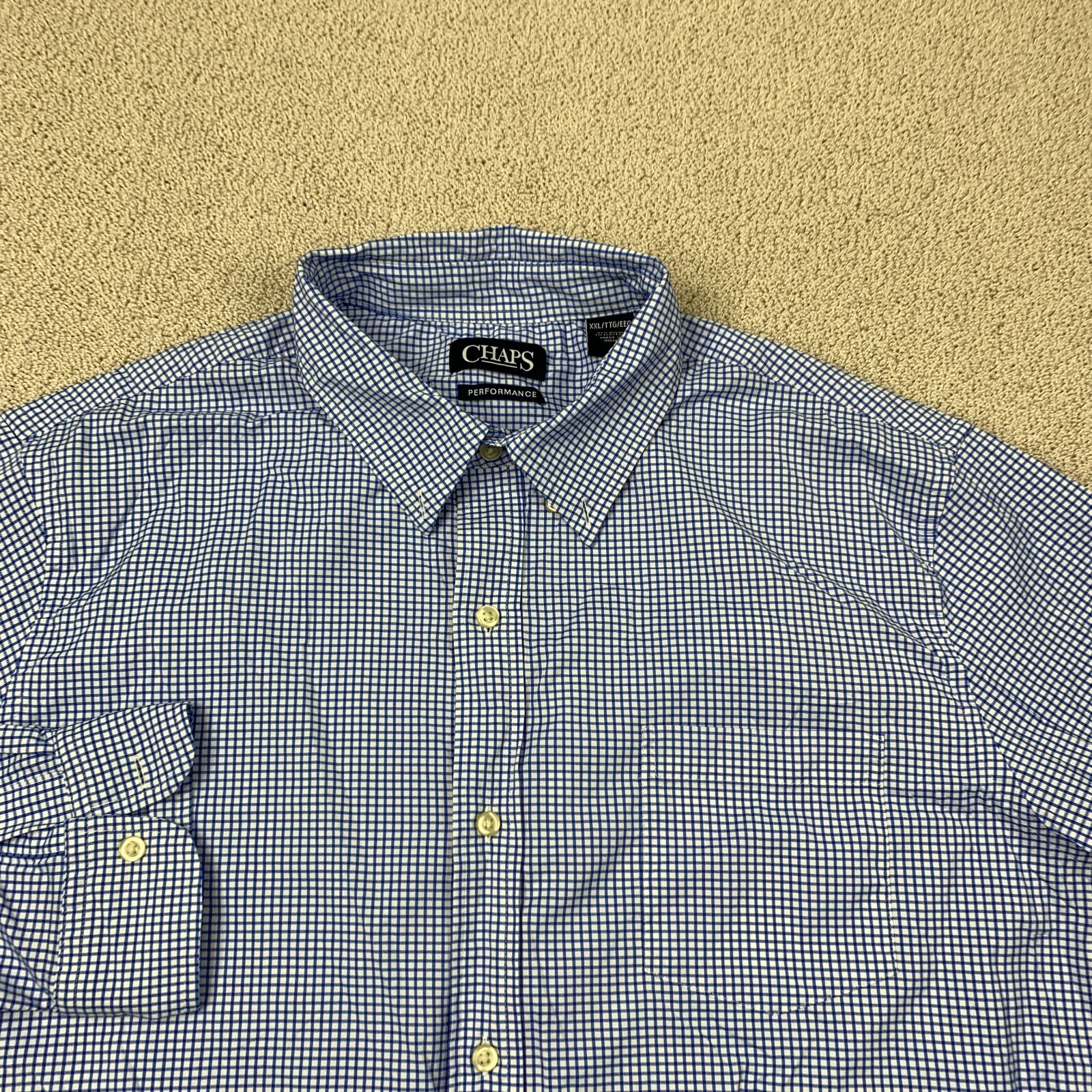 Chaps Performance Pullover Button-Up Shirt Men's … - image 2