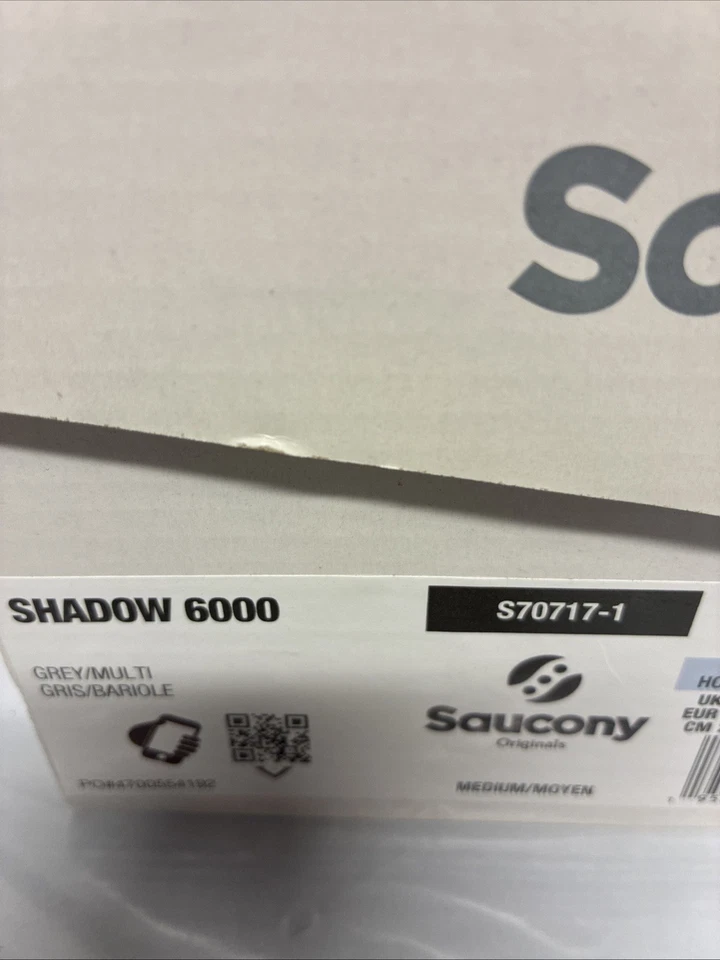 Saucony Shadow 6000 Premium Gris/Azul S70717-1 Hombre Talla 9 Foto 2 de 4