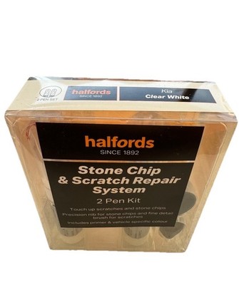Reparatursatz Steinschläge & Kratzer für Kia Klarweißlack - Halfords Pack x3