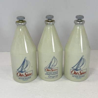 Lot of 3 Vintage Original Scent Shulton Old Spice 4.25 oz After Shave - FULL