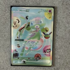 Pokémon Mew ex 158/128 PV 160 Rara segreta Full Art Olografica ITA