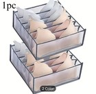Foldable Storage Organiser Underwear Bra Socks Tidy Drawer Storage Divider White