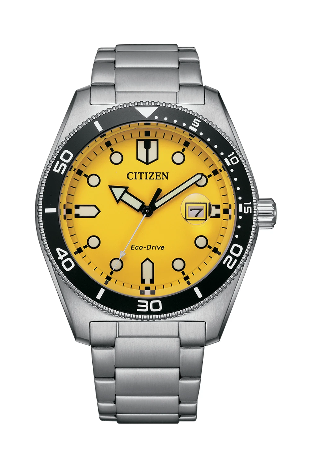 CITIZEN AW1760-81Z MARINE ECO-DRIVE YELLOW DIAL WATCH