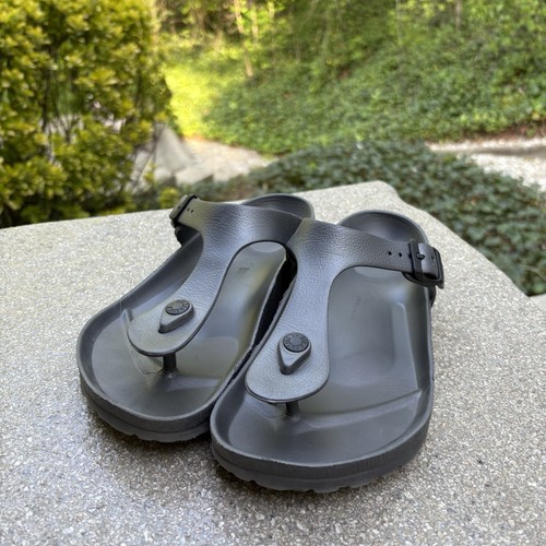 Birkenstock Gizeh Essentials EVA Two Strap Sandals Womens 8 Dark Gray 39