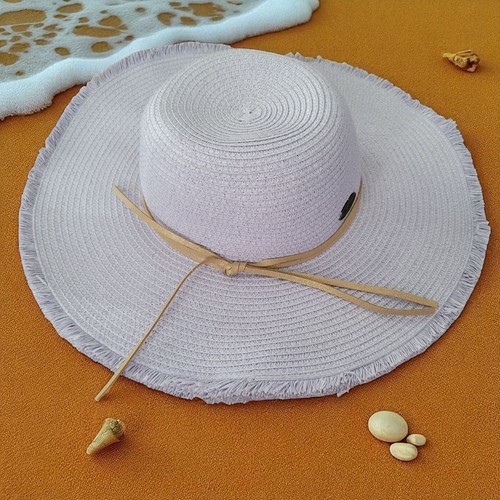 Panama Jack Womens Sun Hat Wide Brim Floppy Fringe Adjustable Fit Beach Cruise - Picture 2 of 6