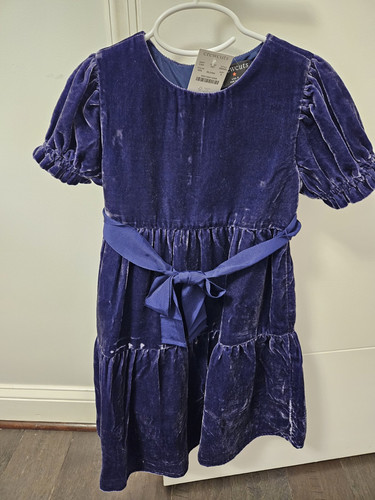 Crew Cuts NWT Purple Velvet Dress In Size 6