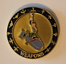 Nose Art Themed Warheads on Foreheads WEAPONS 462 / 2W1 Air Force Challenge Coin