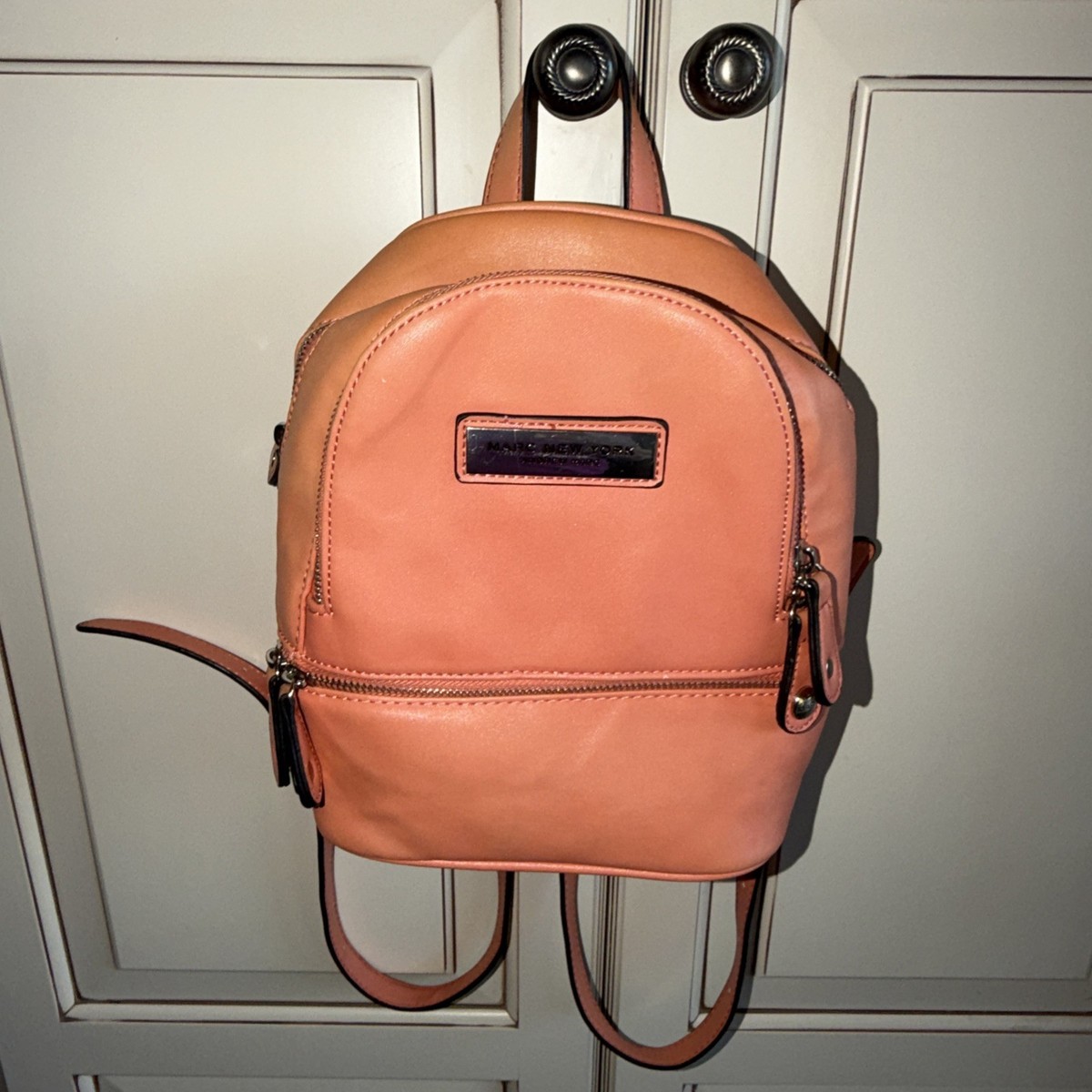 Marc New York Womens Mini Peach Backpack Purse Andrew Mark