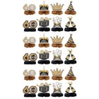 24 PCs Geburtstagsthemen dekorepapier papier balk dekore Partydekorationen