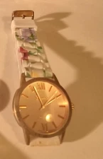 Vintage Ladies 1980s -90 Geneva platinum Modern Art Deco. Japan Made Movement