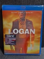 LOGAN  BLU-RAY + DVD 3 DISC SET +NOIR HUGH JACKMAN 2017 FREE SHIP NEW AND SEALED