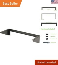 4U 19 Inch Vertical Wall Mount Rack Wall Mountable Server Rack w/Hardware Black