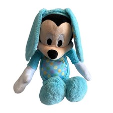 Disney Mickey Mouse Blue Easter Bunny Plush Stuffed Animal Toy Just Play