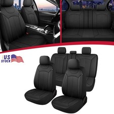 Car Full Set Seat Covers Leather Cushion Protectors Mat For Jeep Grand Cherokee