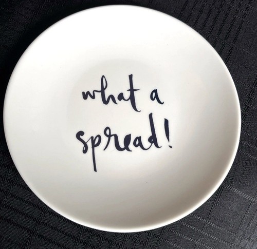 Kate Spade Melamine Tidbit Appetizer Dessert 6 Inch Plates Multicolor Set of 4 - Picture 4 of 11