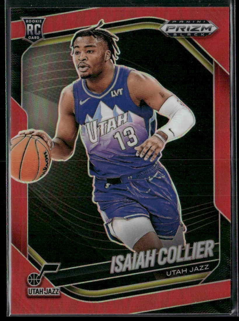 2024-25 Panini Prizm Black #32 Isaiah Collier Red #/299 RC Rookie