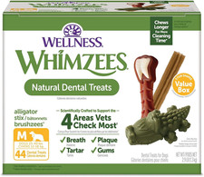 WHIMZEES Wellness Value Box Dog Dental Treats, Medium Size 44 Count