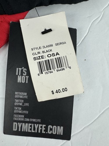 Dyme Lyfe- GEORGIA BULLDOGS Big UGA Logo Flatbill SnapBack Hat/Cap OSFA- NWT - Picture 6 of 7