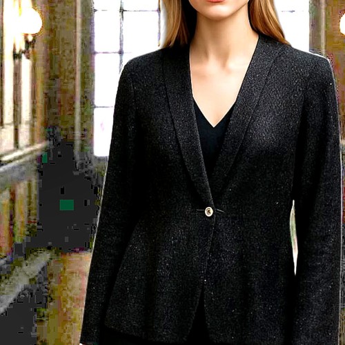 Veronique Young W Black Sparkle Party Jacket Goth Whimsygoth Vampire Witch / 6 - Picture 2 of 9