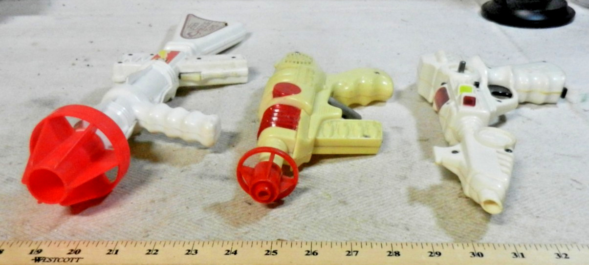 Tim-Mee Toys Laser Rescue Team + 107 and Space Pilot Ray Gun toys (C)